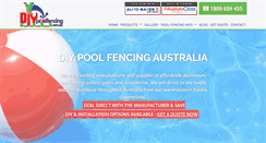 Desktop Screenshot of diypoolfencing.com.au