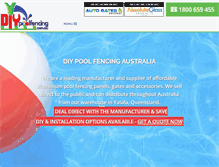 Tablet Screenshot of diypoolfencing.com.au